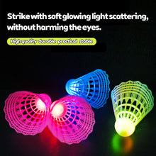 Load image into Gallery viewer, 3PCS Colorful Luminous Nylon Badminton Balls High-Elasticity Windproof Durable Outdoor Training Balls

