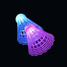 Load image into Gallery viewer, 3PCS Colorful Luminous Nylon Badminton Balls High-Elasticity Windproof Durable Outdoor Training Balls
