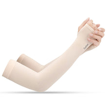 Load image into Gallery viewer, 1Pair Summer Ice Silk Sun Protection Arm Sleeves Lightweight And Breathable Outdoor Cycling Sports Sleeves
