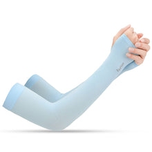Load image into Gallery viewer, 1Pair Summer Ice Silk Sun Protection Arm Sleeves Lightweight And Breathable Outdoor Cycling Sports Sleeves
