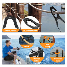 Load image into Gallery viewer, Stainless Steel Boat Anchor Clip With Paracord Kayak Canoe Clamp For Fixed Self-Locking Tension Jaw Fishing Accessory
