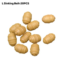 Load image into Gallery viewer, 20PCS European Carp Fishing Bait Granular Biomimetic Acorn Floating And Sinking Bait Fishing Gear Supplies
