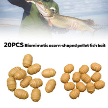 Load image into Gallery viewer, 20PCS European Carp Fishing Bait Granular Biomimetic Acorn Floating And Sinking Bait Fishing Gear Supplies
