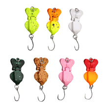 Load image into Gallery viewer, 1PC 2.9/4.2CM Lure Double-Section Micro Bait Stream Single Hook for Bass Topmouth Culter Tilapia
