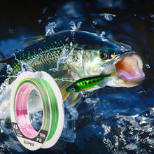 Load image into Gallery viewer, 1Roll 150M Strong PE 8-Strand Braided Colorful Fishing Line Saltwater Long Cast Lure Fishing Line
