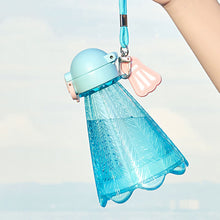 Load image into Gallery viewer, 300ML Creative Badminton Straw Bottle With Handle Rope Portable Outdoor Sports Travel Bottle
