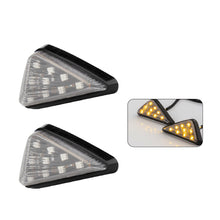 Load image into Gallery viewer, 2Pcs Motorcycle Turn Signal Lights Triangle Indicator Blinker Side Lights Motorbikes Yellow For Kawasaki Yamaha Honda Suzuki
