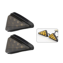 Load image into Gallery viewer, 2Pcs Motorcycle Turn Signal Lights Triangle Indicator Blinker Side Lights Motorbikes Yellow For Kawasaki Yamaha Honda Suzuki
