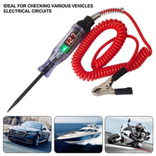 Load image into Gallery viewer, 12V 24v LED Display Car Circuit Tester Pen Probe 3-120v Electric Fuse Test Light Voltage Pen Detector
