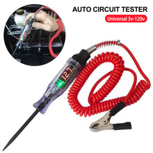 Load image into Gallery viewer, 12V 24v LED Display Car Circuit Tester Pen Probe 3-120v Electric Fuse Test Light Voltage Pen Detector

