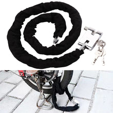 Load image into Gallery viewer, Motorcycle Bike Lock Heavy-duty Chain Lock Heavy Duty 1.2m Bike Bicycle Security Padlock with 3 keys
