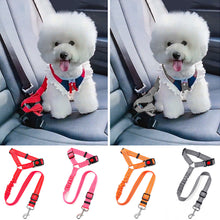 Load image into Gallery viewer, Anti Shock Travel Car Pet Dog Seat Belt Vehicle Pet Safety Adjustable Seat Belt Attachment Harnesses Lead Restraint Strap
