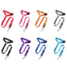 Load image into Gallery viewer, Anti Shock Travel Car Pet Dog Seat Belt Vehicle Pet Safety Adjustable Seat Belt Attachment Harnesses Lead Restraint Strap
