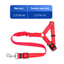 Load image into Gallery viewer, Anti Shock Travel Car Pet Dog Seat Belt Vehicle Pet Safety Adjustable Seat Belt Attachment Harnesses Lead Restraint Strap
