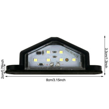 Load image into Gallery viewer, 12V Car Truck LED License Number Plate Light Lamp Trailer Rear Tail Light White LED Number Plate Lamp
