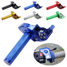 Load image into Gallery viewer, 22mm Universal Motorcycle Moped Scooter Bike CNC Adjustable Throttle Twist Grips Handlebars For Moped Scooter Bike M10*1.5
