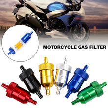 Load image into Gallery viewer, Motorcycle Oil and Gas Fuel Filter Aluminum Gasoline Cleaner Reusable Cleanable Fuel Filter For Motocross ATV Quad
