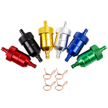 Load image into Gallery viewer, Motorcycle Oil and Gas Fuel Filter Aluminum Gasoline Cleaner Reusable Cleanable Fuel Filter For Motocross ATV Quad
