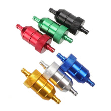 Load image into Gallery viewer, Motorcycle Oil and Gas Fuel Filter Aluminum Gasoline Cleaner Reusable Cleanable Fuel Filter For Motocross ATV Quad
