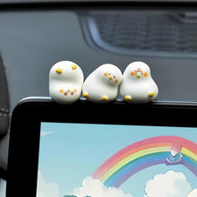 Load image into Gallery viewer, 3/6Pcs Car Rearview Mirror Decoration Center Console Small Cute Duck Doll Resin Ornament Auto Interior Accessories

