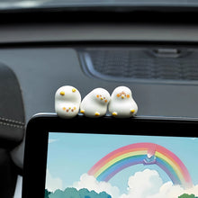 Load image into Gallery viewer, 3/6Pcs Car Rearview Mirror Decoration Center Console Small Cute Duck Doll Resin Ornament Auto Interior Accessories
