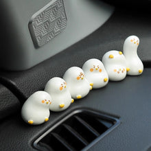 Load image into Gallery viewer, 3/6Pcs Car Rearview Mirror Decoration Center Console Small Cute Duck Doll Resin Ornament Auto Interior Accessories
