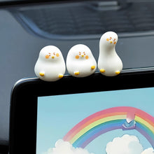 Load image into Gallery viewer, 3/6Pcs Car Rearview Mirror Decoration Center Console Small Cute Duck Doll Resin Ornament Auto Interior Accessories
