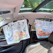 Load image into Gallery viewer, Car Cute Cartoon Window Sunshades UV Protection Sun Cover With Suction Cup Sunshade Heat Blocking Curtain
