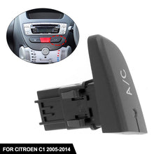 Load image into Gallery viewer, Car Air Conditioning AC Unit Control Switch Push Button with Cap 6554KX Replacement for Citroen C1 2005‑2014 6554 KX
