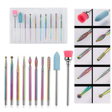 Load image into Gallery viewer, 14pcs/set Nail Drill Machine Bit Nail Gel Removal Polishing Tools Pedicure Manicure Rotary Grinding Buffer Polisher
