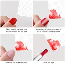 Load image into Gallery viewer, 200pcs/Pack Lint-free Nail Polish Remover Non-Woven Cotton Wipes Paper Cleaner Paper Pad Nails Polish Art Cleaning Manicure Tools

