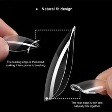 Load image into Gallery viewer, 120Pcs Full Cover Soft Gel Almond Nail Tips Acrylic Half Matte French False Nail Extension Tips Nail Salon Extension Press on Nail
