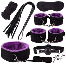 Load image into Gallery viewer, 8/10Pcs BDSM Kits Sex Bondage Set Handcuffs Gag Whip Nipple Clamps Erotic Sex Toys for Women Couples Adult Sexy Game
