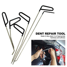 Load image into Gallery viewer, 6Pcs Stainless Steel Car Dent Hook Rods Paintless Dent Repair Hail Remover Hooks Rods Kits Auto Body Dents Hands Tools
