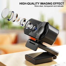 Load image into Gallery viewer, 1080P 2K 4K Webcam Mini Camera Full HD Webcam with Microphone 30fps USB Web Cam for Auto Focus PC Laptop Video Shooting Camera
