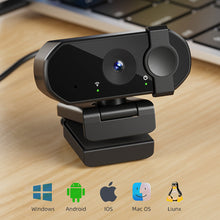 Load image into Gallery viewer, 1080P 2K 4K Webcam Mini Camera Full HD Webcam with Microphone 30fps USB Web Cam for Auto Focus PC Laptop Video Shooting Camera
