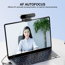 Load image into Gallery viewer, 1080P 2K 4K Full HD Webcam with Auto-Focus &amp; AI Built-in Microphone Rotatable Stand for Video Conferencing Streaming &amp; Online Broadcast
