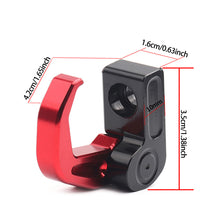 Load image into Gallery viewer, Aluminum Alloy Motorcycle Handlebar Luggage Helmet Hook Mount Foldable Motorbike Scooter Holder Bag Hanger With Screw
