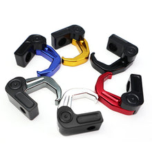 Load image into Gallery viewer, Aluminum Alloy Motorcycle Handlebar Luggage Helmet Hook Mount Foldable Motorbike Scooter Holder Bag Hanger With Screw
