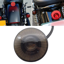 Load image into Gallery viewer, 12V Motorcycle LED Taillight Rear Stop Lamp Tail Light Round For Motorbike Pit Bike ATV UTV Cafe Racer Chopper Bobber Scooter
