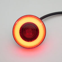 Load image into Gallery viewer, 12V Motorcycle LED Taillight Rear Stop Lamp Tail Light Round For Motorbike Pit Bike ATV UTV Cafe Racer Chopper Bobber Scooter
