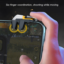 Load image into Gallery viewer, 1 Pair PUBG Mobile Game Controller 4/6-Finger Linked Shooting Game Mechanical Trigger Physical Auxiliary Gaming Gear
