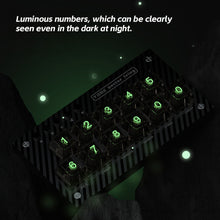 Load image into Gallery viewer, Keyboard-Style Temporary Parking Number Plate ABS Luminous Parking Contact Number Plate Automotive Interior Accessory
