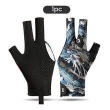 Load image into Gallery viewer, 1PC Printed Style Three-Fingered Billiards Gloves For Left Hand Anti-Slip Silk Breathable Snooker Gloves Self-Adhesive Self-Adhesive Cloth Fixed Billiards Supplies
