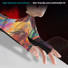 Load image into Gallery viewer, 1PC Printed Style Three-Fingered Billiards Gloves For Left Hand Anti-Slip Silk Breathable Snooker Gloves Self-Adhesive Self-Adhesive Cloth Fixed Billiards Supplies
