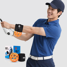 Load image into Gallery viewer, Golf Swing Trainer Magic Ball With Wrist Fixator Swing Practice Corrector Golf Equipment
