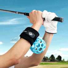 Load image into Gallery viewer, Golf Swing Trainer Magic Ball With Wrist Fixator Swing Practice Corrector Golf Equipment
