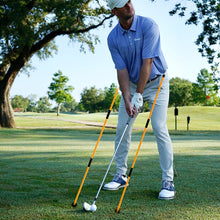 Load image into Gallery viewer, 2PCS 123CM Foldable Three-Section Golf Direction Indicator Sticks Swing Training Auxiliary Tools Golf Accessories
