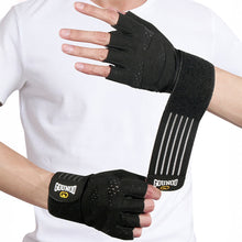 Load image into Gallery viewer, 1 Pair Half-Finger Fitness Gloves With Wrist Guards Anti-Slip And Wear-Resistant Extended Sports Gloves For Strength Training
