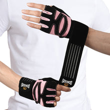 Load image into Gallery viewer, 1 Pair Half-Finger Fitness Gloves With Wrist Guards Anti-Slip And Wear-Resistant Extended Sports Gloves For Strength Training
